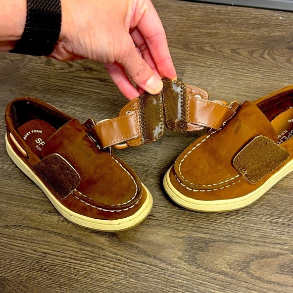 Sperry Brown Kids Dress Shoes - Picture 5 of 9